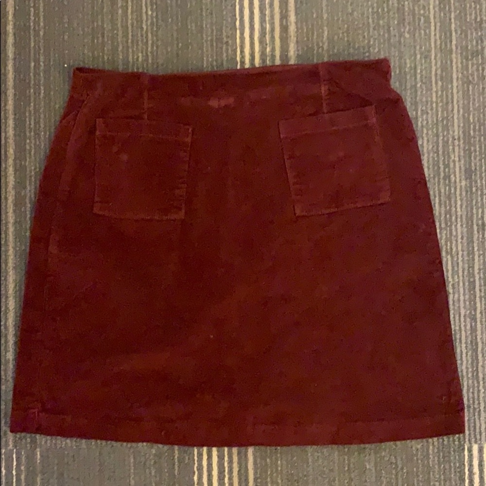 Baldwin Denim Corduroy Mini Skirt Mulberry
